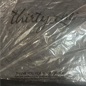 Thirty-One Black Quilted Diamonds Tote